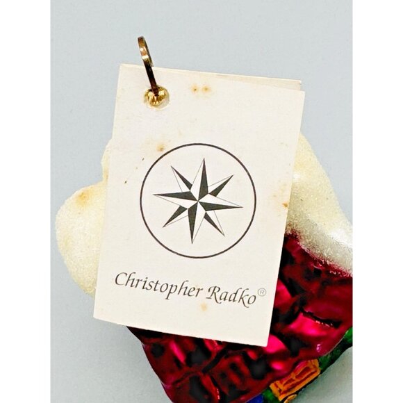 Christopher Radko Wee Berry House Snowman Christmas Ornament 3 inch 1996 - Picture 6 of 8